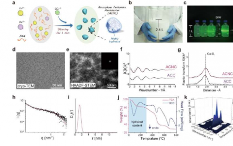 研究人员开发出高度水合的顺磁性无定形碳酸钙纳米团簇作为MRI造影剂