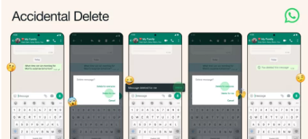 WhatsApp为您不想删除的消息推出意外删除功能