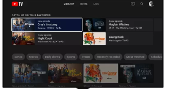 YouTube TV接收重新设计的图书馆和直播标签以更好地发现内容
