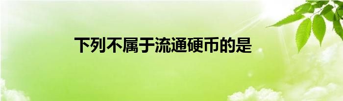 下列不属于流通硬币的是