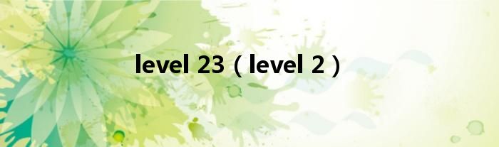 level 23（level 2）