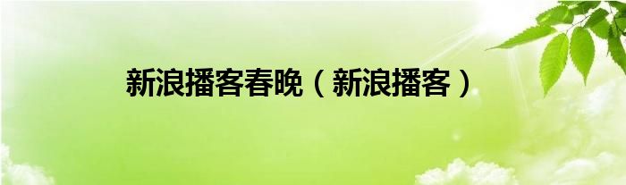 新浪播客春晚（新浪播客）