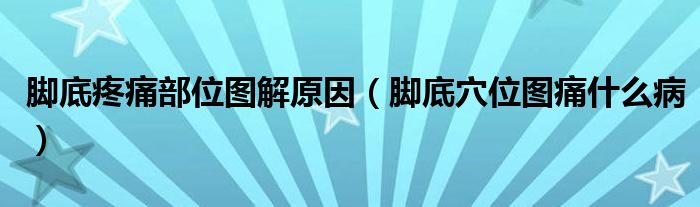 脚底疼痛部位图解原因（脚底穴位图痛什么病）