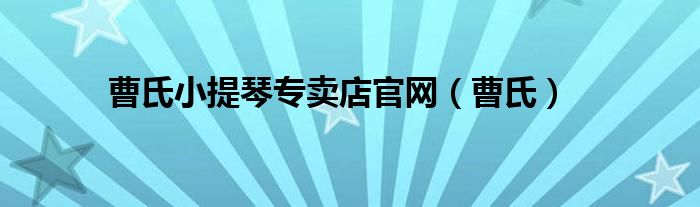 曹氏小提琴专卖店官网（曹氏）