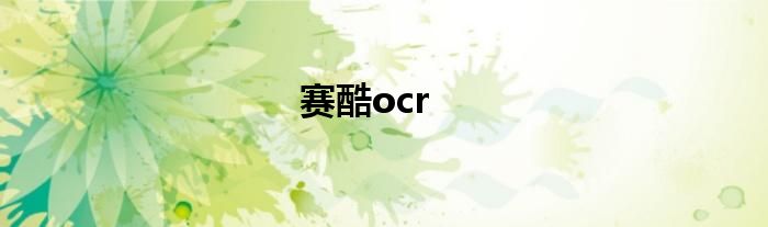 赛酷ocr