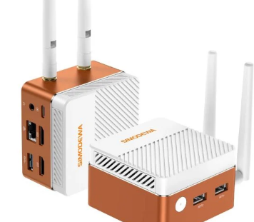 带有可拆卸WiFi天线的SZBOXS100迷你PC足够小可以放入口袋中