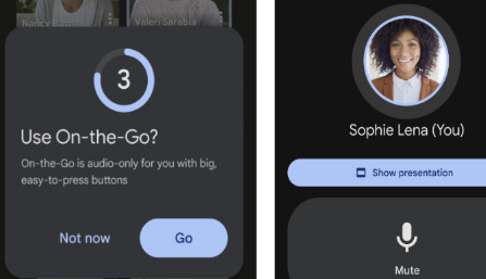 谷歌Meet为移动用户带来全新的On The Go驾驶模式