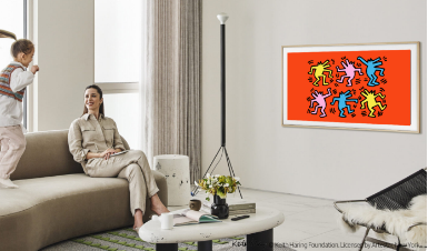 三星将 Keith Haring 的现代艺术收藏带到 The Frame TV