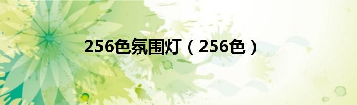 256色氛围灯（256色）