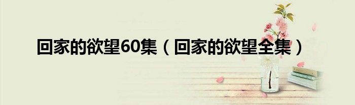 回家的欲望60集（回家的欲望全集）