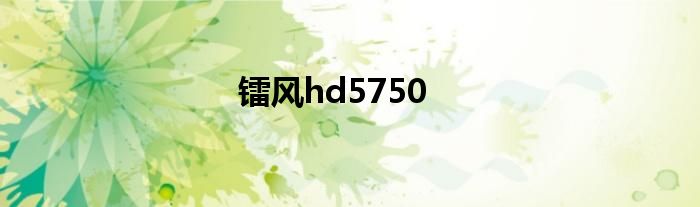 镭风hd5750